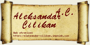 Aleksandar Cilikan vizit kartica